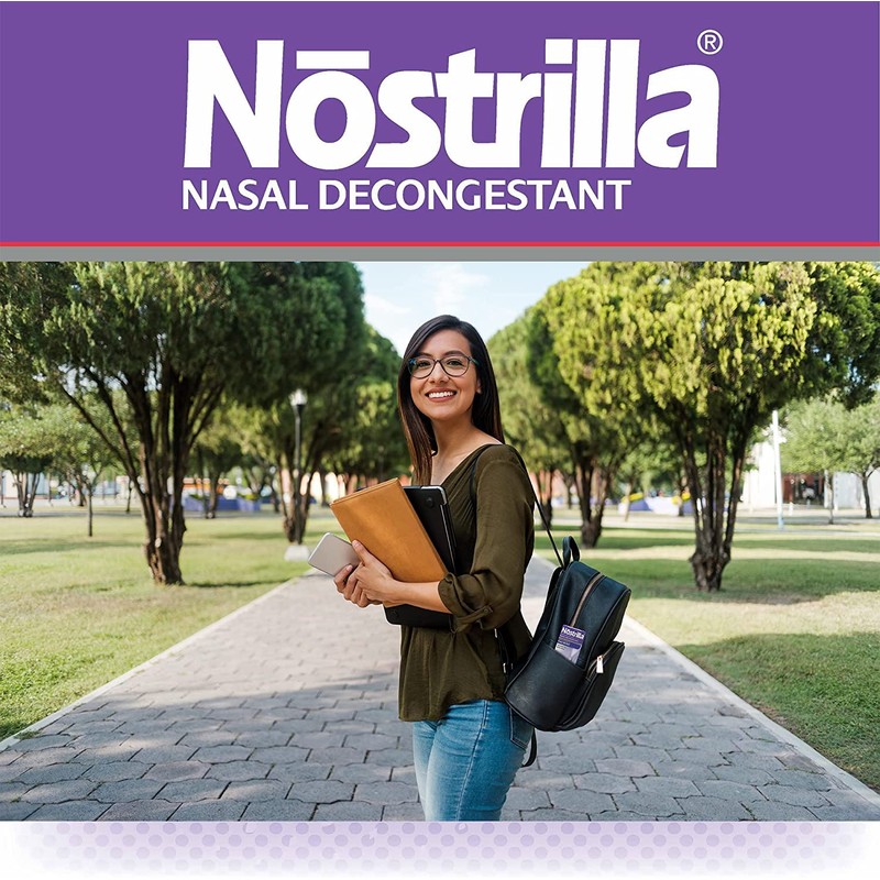 Nostrilla Nostrilla Nasal Decongestant Spray, Stuffy Nose Relief, 0.5 oz