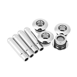 Qiilu Car Door Lock Pins Cover, Aluminium Alloy Car Door Lock Knob Decoration Fit for Cruze Malibu Electroplating, The Inside of the Doors is Wired