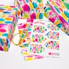 CENTRAL 23 Girls Birthday Wrapping Paper - 6 Sheets Of