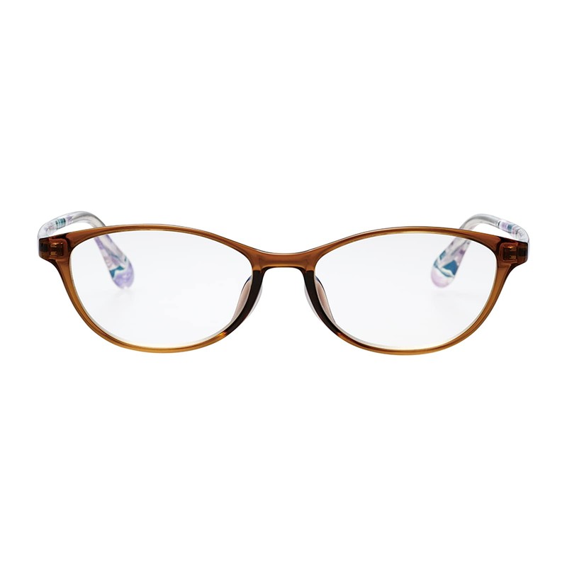 パール 老眼鏡 3.5 ブルーライトカット レディース Anna Emilia UVカット クリアレンズ 花柄