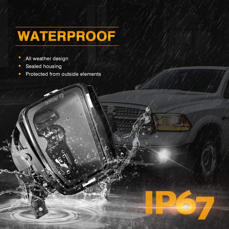 Auxbeam LED Fog Lights DOT Approved Replacement for Dodge Ram