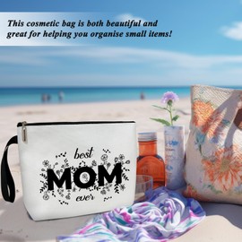 Mom Makeup Bag Mom Purse, Mama Bag Mommy Bag Mom Stuff, Birthday Gifts for Women, Cosmetic Bag Zipper Travel Organizer Toiletry Pouch -045
