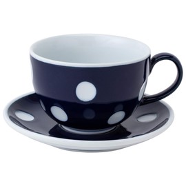 Saikai Pottery Hasami Ware 40510 Essence Negapoji Cup & Saucer, Negative Pattern