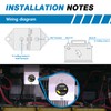 GLOSO Circuit Breaker 40A Marine Panel Mount Automotive RV E9F