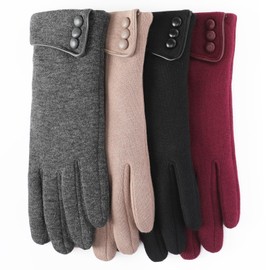 Ymomode Winter Gloves for Women, Winter Touch Screen Texting Warm Gloves with Thermal Soft Lining for Women