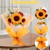 ELUBLU DIY Crochet Kit for Beginners - Complete Sunflower Bouquet