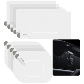 GUGUMO 10Pcs Dashcam Windshield Sticker, Electrostatic Stickers for Dash Cam, Prevent Scratching & Falling, Windshield Static Sticker for Mounting Dash cam Phone Projection Screen (10-Pcs)