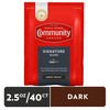 Community Coffee Signature Blend, Dark Roast Pre-Measured Coffee Packs, 2.5