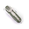 8 in 1 Camping Cutlery Set Detachable Stainless Steel Folding