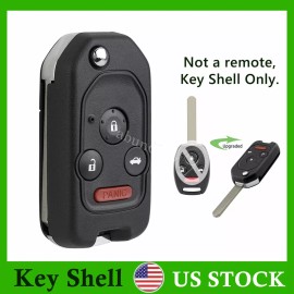 Unbranded Upgrade Flip Key Remote Fob Case Shell for Honda Accord 2008 2009 2010 2011 2012