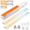 24inch Linkable Under Cabinet Lighting Hardwired Plug-in, Wired led Under