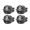 4PCS 2 Slot Plug to IEC320 C5 Power Adapter Professional
