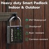 Dhiedas New Smart Padlock with Key, Heavy Duty Combination Padlock,