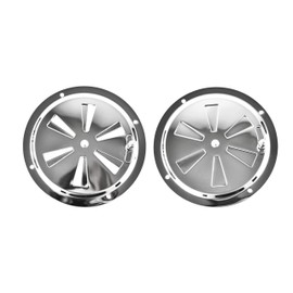 MARINE CITY Stainless Steel Cabin Ventilation Plate 5" Round Louver Vent Cover Butterfly Air Vent Gill Plate with Side Knob for Marine Yacht
