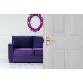 Designer Levers - Georgian Roped Design Lever Door Handles - Polished Brass - 1 Pair - Latch Door Handle - Interior Use - Short Latch