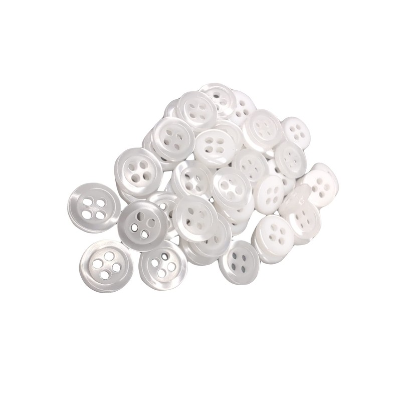50 Mother of Pearl Buttons - 5 Sizes and 11