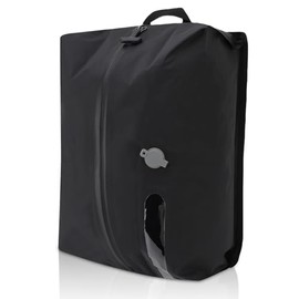 Vacuum Bags for Travel, 16L Reusable Vacuum Seal Bags for Clothing, Vacuum Seal Packing Cube for Suitcases, Backpack & Travel (Black)