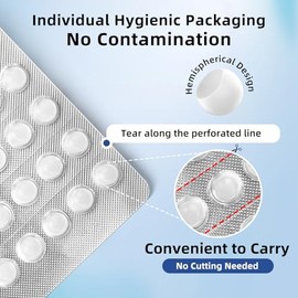 RAZOKO Cera para ortodoncia: 180 puntos de cera dental, envoltorios individuales higiénicos, fuerte adhesión para brackets y alambres, sin sabor.