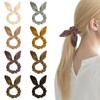 Yonchic 8-Piece Bow Ribbon Velvet Hair Ties for Women &