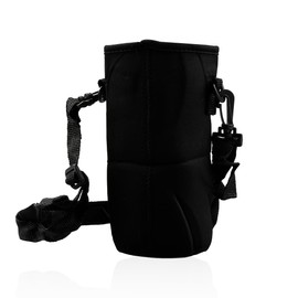 GLADFRESIT Bottle Cage -Pouch Neoprene Carrier Cover Bag with Shoulder Strap - Water Bottle Holder for Daily Walking, Hiking, and Other Outdoor Activities