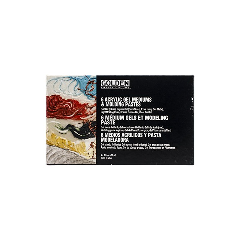 Golden Introductory Acrylic Gel Mediums and Molding Paste Set