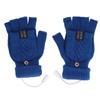 1 Pair USB Heated Gloves Electric Heating Thermal Knitting Gloves