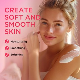 Princess Belle Rose Body Butter with Natural Shea Butter, Body Moisturizer for Dry Skin, Smell Goods for Women, Deep Moisturizing and Softening-200ml(6.8 floz)