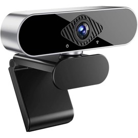 WAKEVLEO USB Webcam, Full HD 4K Webcam for PC and Laptop, Plug-and-Play, webcam with Microphone,Auto Light Correction, 360° View Web Cam for Live Streaming, gaming, Studying, Conferences (4K)