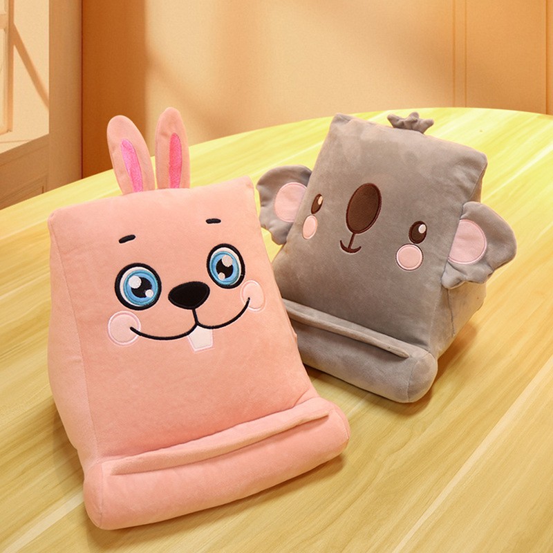 Soft Tablet Pillow Stand Cartoon Soft Tablet Holder Tablet Reading