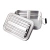 Skater AFT6B Aluminum Lunch Box, Silver, 6.8 x 4.2 x