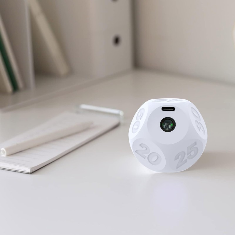 Cube Kitchen Timer - Rechargeable Countdown Timer 15-20-30-45-60 Mins for