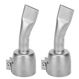 2Pcs Stainless Steel Welding Nozzle 20mm Flat Welding Nozzle 32mm Inner Diameter Heat Gun Nozzles Hot Air Gun Welding Nozzle for PVC Plastic Sheet Soldering Accessories