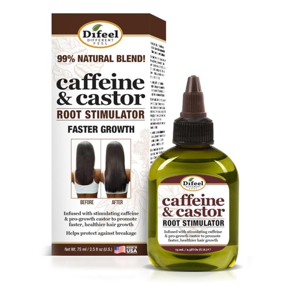 Difeel Caffeine & Castor Root Stimulator for Faster Hair Growth