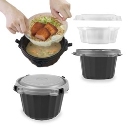 RELOCKS 40 Oz Airtight Food Storage Container with Lids, Suitable for Soup Containing, Food Prep for Lunch & Dinner, Leak Proof and Microwavable Cuisine Container, 50 Packs