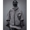 Niepce Inc Japanese Techwear Hooded Cape Jacket for Men (US,