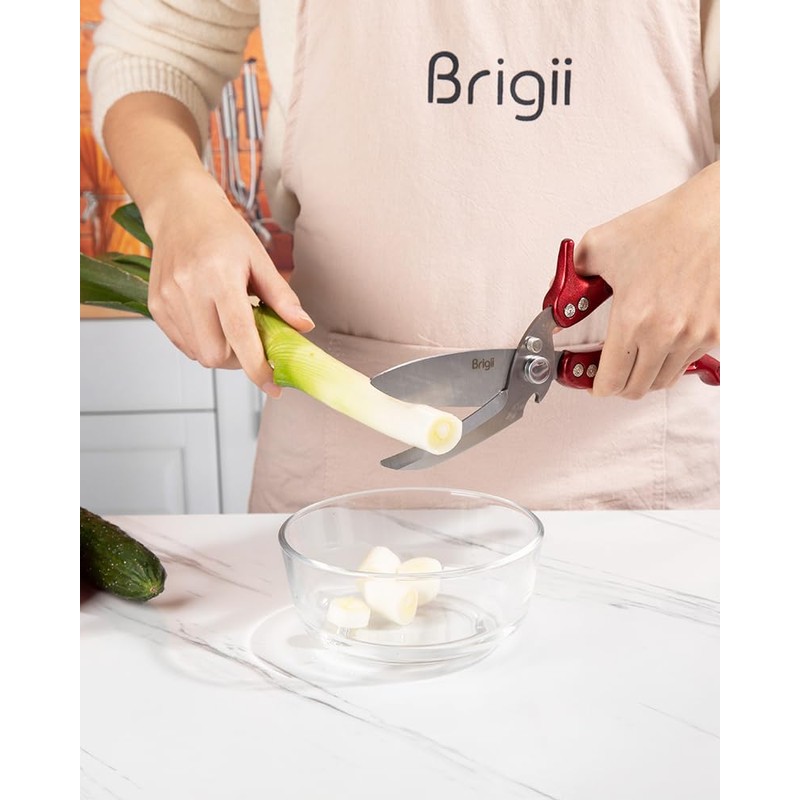 Brigii Kitchen Shear, Stainless Steel Heavy Duty Poultry Shears, Multi-Purpose