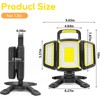 Hokolite Rechargeable 8000 Lumens LED Work Light Stand Three-Head Construction