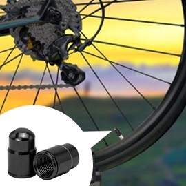 Tire Stem Covers - Air Dust Stem | Aluminum Alloy Valve Caps for Tires, Cycle Stem Cap, Tubeless Tire Valves, Precision Thread, Lightweight for Cycle