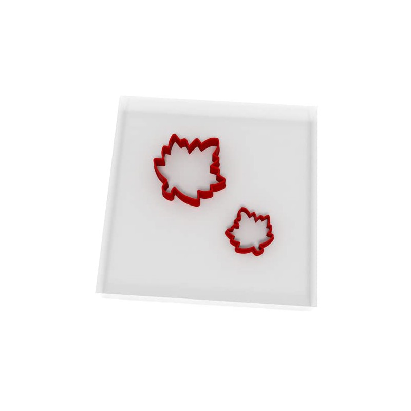 Mini/Small Maple Leaf Set of 2 Value Fondant Cutters Pair