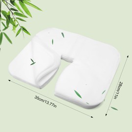 200 Stück Einweg Nasenschlitztücher für Massageliegen,Vlies Einwegauflagen für Kopfstützen bei Massagetischen,Massagebänken & Behandlungsliegen, Massage-Zubehör Gesichtsauflagen 35 x 30cm