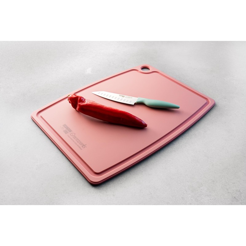 Greenworks Chopping Board Recycled Plastic 37x28cm Pink
