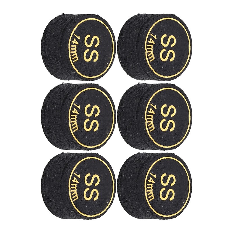 6pcs Pool Cue Tips Professional Multi Layers Billiard Pool Cue