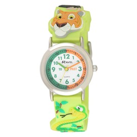 Ravel Children's 3D Tiger Time Teacher Jungle Watch