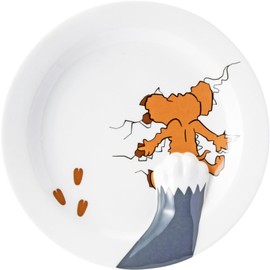 Tom and Jerry SAN4499 3D Anime Scene Jerry Pecchanko Plate Plate 9.4 inches (24 cm) Tableware Tom Jerry Goods Miscellaneous Goods White