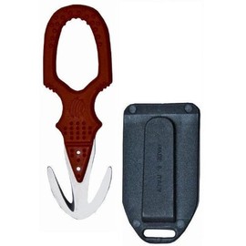 New Safety and Rescue Scuba Diver Twin Line Cutter with Hard Plastic Sheath - International Rescue Red
