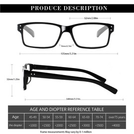NORPERWIS Reading Glasses 6 Pairs Quality Readers Spring Hinge Glasses for Reading for Men and Women (6 Pack Mix Color -3, 4.00)
