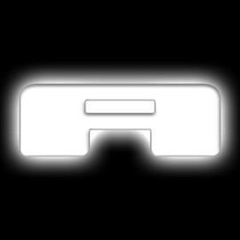ORACLE Lighting LED Letter A – Universal Illuminated Letter Badges, Matte White Surface Finish, 1 Light, Part # 3140-A-001