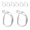 BEADNOVA 925 Sterling Silver Leverback Earring Hooks 8pcs French Ear