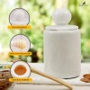 Marblous Krafts Marble Honey Jar with Dipper & Lid |5.5"