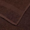 vidaXL Hand Towels, Set of 2, Brown, 50 x 100